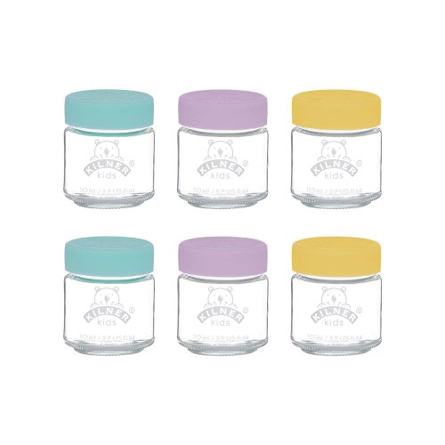 Babygläser aus Glas 110 ml 6er Set